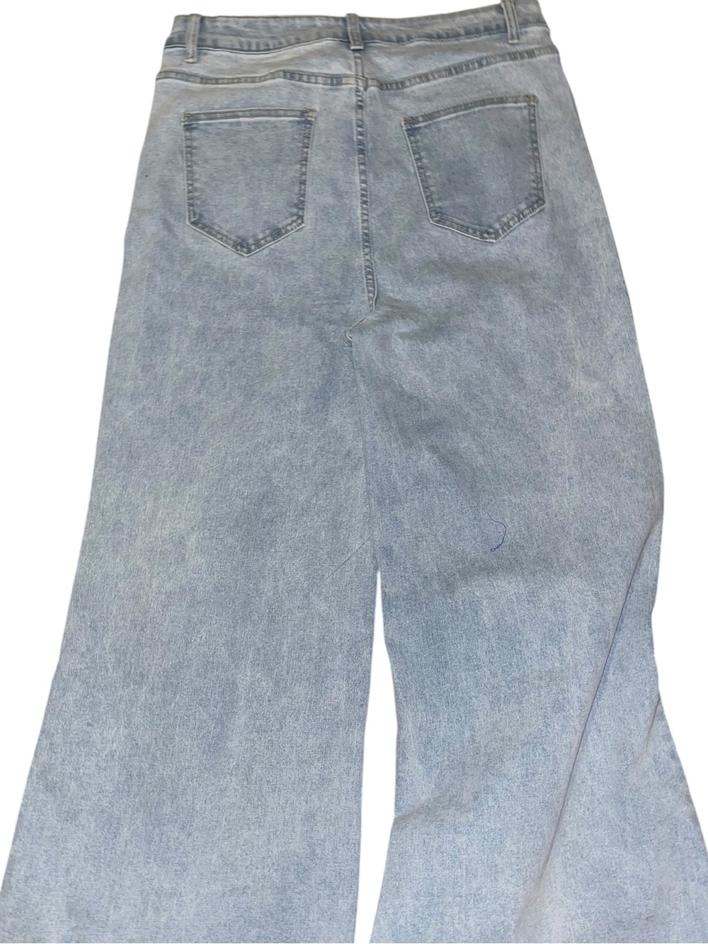 🌟AZ Light-Wash Rhinestone Wide-Leg Jeans – XL – NWT OH001 - Picture 5 of 5